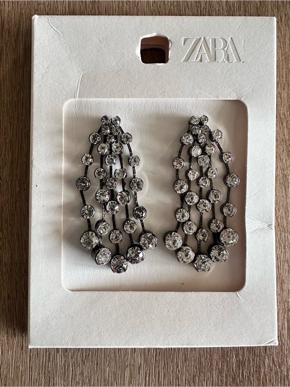 Zara Rhinestone Cascade Earrings